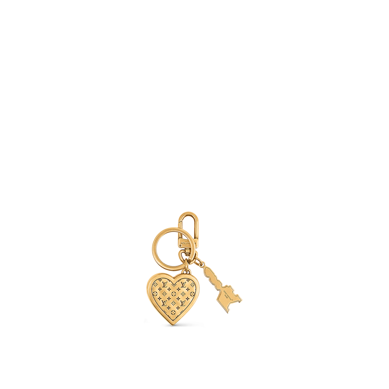 Louis Vuitton LV Lovers Heart bag Black Charm & Key Holder